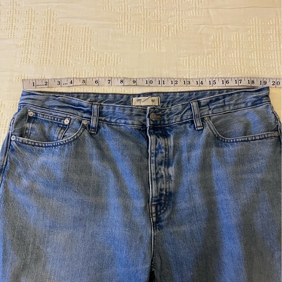 Madewell The Darted Barrel Leg Cropped High Rise Button Fly Jeans Size 32 - Picture 11 of 16